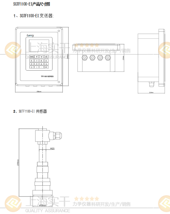 SGTF1100-EI时差管插入式超声波流量计